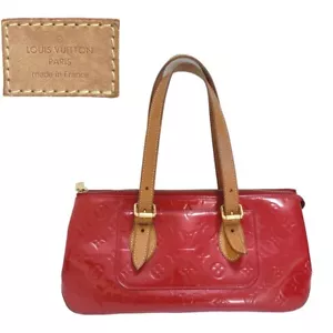 Auth LOUIS VUITTON Monogram Vernis Shoulder Bag Patent Leather Red M93507 Japan - Picture 1 of 6