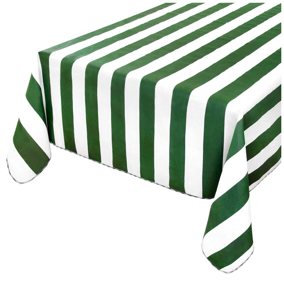 Chiffon Coton à Rayures Classique Bordée Tableau Couvrant Jardin Piscine Cuisine - Photo 1/1