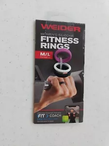 Weider Anelli Fitness Donna Silicone Fitness Silicone 3 pz M/L Adatto Taglie 7-9 - Foto 1 di 4