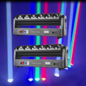 2pc/lot 6X40W LED RGBW 6 Eyes Beam Moving Head Stage Bar Light For DJ party - Picture 1 of 5