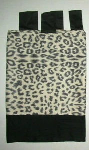 "NUEVO Ventana Cefa con pestaña Top Guepardo Animal Leopardo Negro Marfil 83""x18.5"" - Imagen 1 de 5