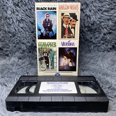 Paramount Home Video 1990 Promotional Cassette VHS Tape 4 Films Rare Black Rain - Image 1 of 4