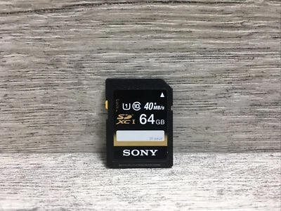 Sony 64GB 40MB/s SDXC UHS-I Card SF64UY/T1 SD Card T-5 - Image 1 of 2