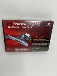 VANTEC 2+1 FIREWIRE 800/400 XPCle COMBO HOST CARD (UGT-FW210) New Sealed - Picture 1 of 2