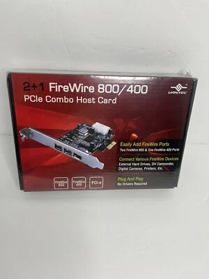 VANTEC 2+1 FIREWIRE 800/400 XPCle COMBO HOST CARD (UGT-FW210) New Sealed - Image 1 of 2