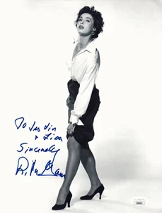 Foto firmada de 8x10 actriz Rita Gam con certificado de autenticidad de la JSA - Imagen 1 de 2