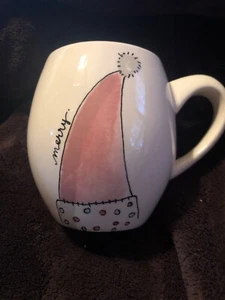 Rae Dunn By Magenta Weihnachtstasse Rosa Nikolausmütze May Your Days Be Merry Rot 2 - Bild 1 von 9