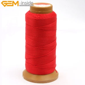 Nylon Beading Cord 0.6mm 230 Meters 210D Sewing Thread Knotting Jewelry Making - Picture 1 of 66