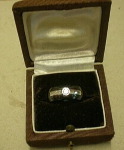 Vintage Fashion Jewelry Ring Set With Single Clear Stone Size L (JB1) - Picture 1 of 9