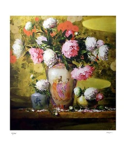 Robert Johnson "Gifts From Asia" Original Giclee Museum Framed Ready to Display - Picture 1 of 2