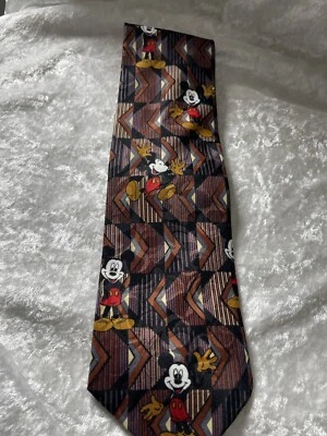 Corbata Mickey Unlimited Mickey 100% Poliéster Disney Marrón Foto 1 de 4
