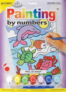 Paquete de 3 Royal & Langnickel My First Paint By Number Kit 8.75X11.375"-Animales Marinos - Imagen 1 de 2
