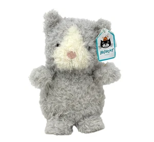 JELLYCAT I Am Little Kitten 8 Zoll Plüschtier mit Etikett hellgrau Katze Stofftier - Bild 1 von 6