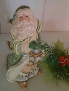 Campana Gregoriana Fitz & Floyd 5.5" Campana de Navidad de Santa retirada - Imagen 1 de 12