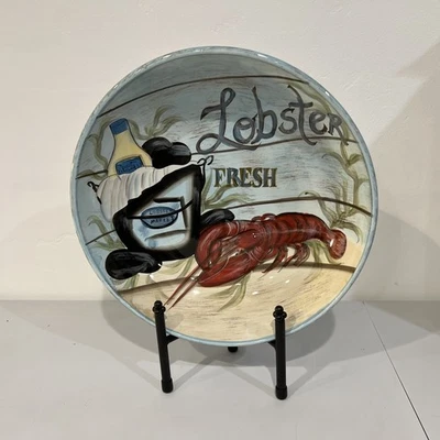 Kate McRostie Seafood Lobster Bowl Large 13” Certified International Dswash Safe - Image 1 of 4