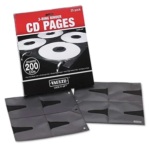 NEW Vaultz 3 Ring Binder CD Pages/Sleeves Organizes 200 Discs 25 Sheets Cases - Picture 1 of 2