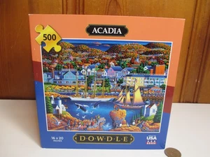 Dowdle Volkskunst Puzzle 500 Stck. Acadia Nationalpark 16 Zoll x 20 Zoll NEU in Box USA - Bild 1 von 5