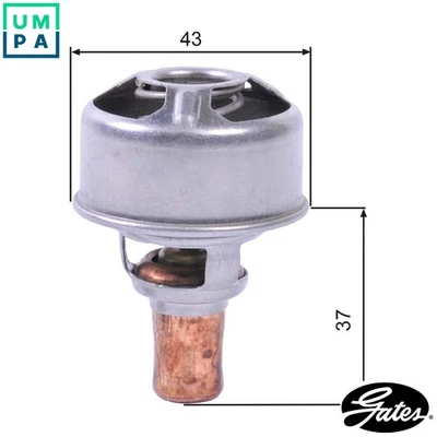 THERMOSTAT COOLANT TH01483 FOR RENAULT SUPER/5/Hatchback/Van TRAFIC/Bus/Rodeo - Image 1 of 4