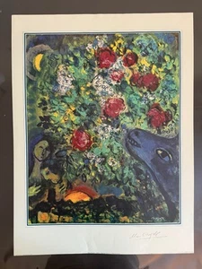 Hand Signed Chagall Print - Picture 1 of 1