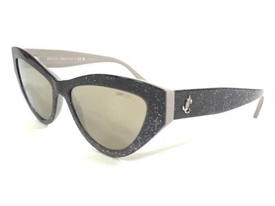 Gafas de sol Jimmy Choo JC5004 5046/5A monturas grises brillantes con lentes marrones espejadas Foto 1 de 4