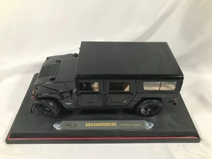 1998 Maisto 1/18 Hummer Station Wagon H1 Black Hard Top Functional Doors/Hood - Picture 1 of 24