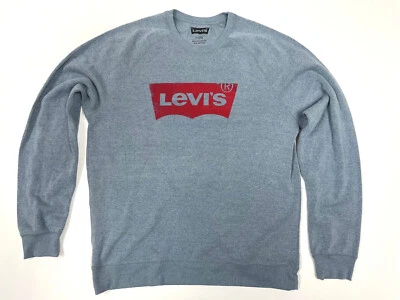 Sudadera Levis Manga Larga Levis Strauss Ala de Murciélago Estilo Vintage Azul Claro Foto 1 de 4