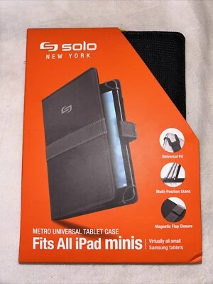 Universal Tablet Case 5.5" to 8.5" Devices iPad Samsung Magnet Close SOLO METRO - Image 1 of 4