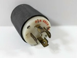 Hubbell 30A  480V 3Ø Twist-Lock Plug part 231A plug - Picture 1 of 5