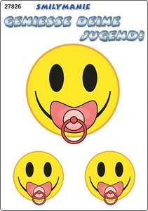 Aufkleber Smily Geniesse Deine Jugend! 150 x 105 mm  Sticker Autocollant - Bild 1 von 1