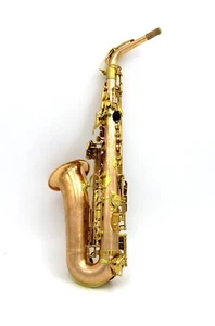 Eastern Music unlacquered rose copper alto saxophone with gold lacquered keys - Picture 1 of 16