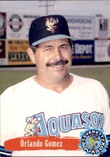 1995 Everett Aquasox Team Issue #7 Orlando Gomez Juana Diaz Puerto Rico PR Card