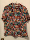 Vtg. Yves St. Clair Shirt Womens 70/80’s Abstract Colorful Fun Size 10 EUC