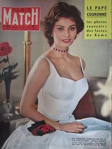 PARIS MATCH N° 501 de 1958 SOPHIA LOREN / COURONNEMENT DU PAPE JEAN XXIII - Picture 1 of 1