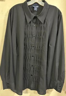 Venezia 22/24 на пуговицах нарядная блузка длиной Slv смокинг спереди EUC платье рубашка - Изображение 1 из 4