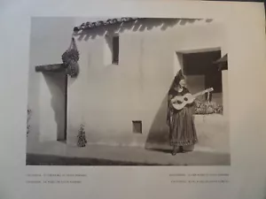 Casa De La Guerra Gitarrist Santa Barbara Kalifornien 1927 Edward Hoppe Foto - Bild 1 von 2
