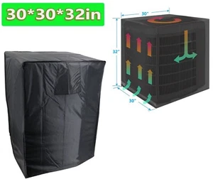 Heavy Duty Air Conditioner Cover Outside Unit Water-Resistant Durable 30x30x32in - Bild 1 von 13