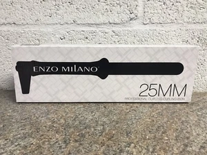 Enzo Milano 25mm Clipless Curling Iron Wand Black Glove Styling DVD NEW - Picture 1 of 2