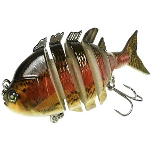 Esca da pesca HQRP 3,2" rosa 0,5 oz esca a manovella per pesci attacco multisezione acqua superiore - Foto 1 di 8