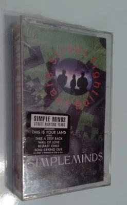 Simple Minds Street Fighting Years Cassette New in Wrapper - Image 1 of 3