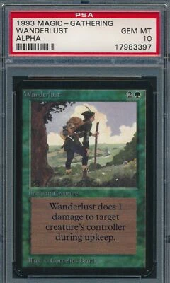 Alpha Wanderlust PSA 10 Graded Magic MTG (3397) -magicgraders- - Image 1 of 3