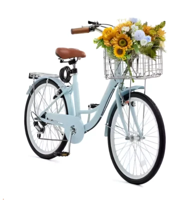 Fahrrad 26 Zoll Citybike 7 Gang Cruiser Bike Leicht und Komfortabel, Inkl Korb! - Bild 1 von 4