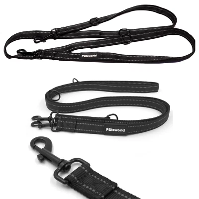 Hundeleine 3fach Verstellbar - 2,15m Trainingsleine Längenverstellbare Führleine - Bild 1 von 4