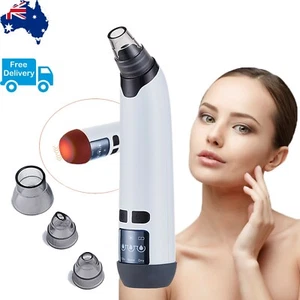 Blackhead Vacuum Remover Facial Beauty Skin Electric Rechargable 2 in 1 Warm Tip - Foto 1 di 6