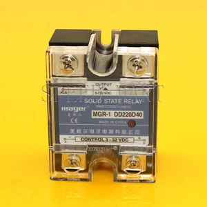 Relè a stato solido 40 A di alta qualità SSR DC-DC 40A 3V-32V DC 5V-220V DC - Foto 1 di 5