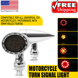 For Yamaha V Star 250 650 950 1100 Chrome LED Blinker Turn Signals Running Light