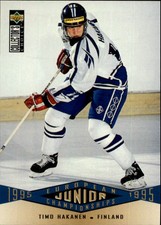1995-96 (HKY) Collector's Choice #327 Timo Hakanen Rookie