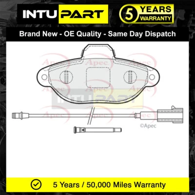 Fits Fiat 500 2008- Panda 2007-2011 1.2 IntuPart Front Brake Pads Set 77365816 - Image 1 of 2