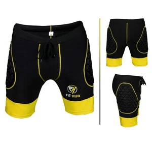 Sportswear Goalkeeper Protection Compression Padded Shorts Pant Training Kit Bib - Picture 1 of 6