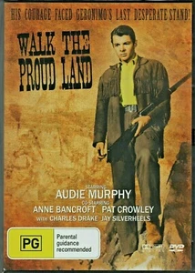 WESTERN DVD - WALK THE PROUD LAND - AUDI MURPHY TRACKED POSTAGE - Picture 1 of 1