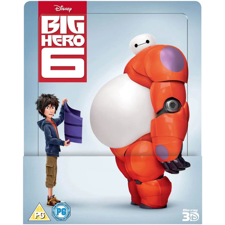 BIG HERO 6 3D (INCLUDES 2D VER) ZAVVI UK EXCLUSIVE LENTICULAR EDITION STEELBOOK - Image 1 of 3